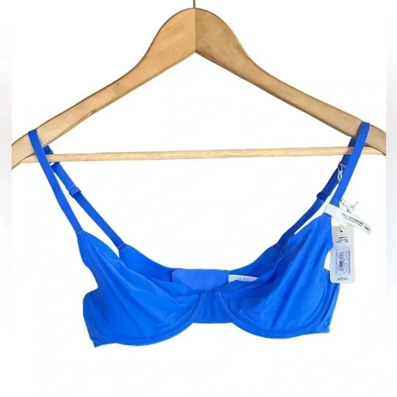 Smoothez by Aerie Women's Sz 34C Bra Full Coverage Underwired in Blue - Picture 1 of 6